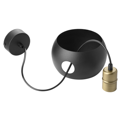 JALA 1P, pendant lamp, E27 max.15W, black
