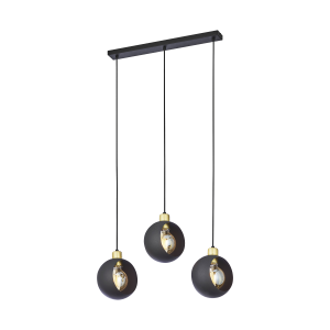 JALA 3P, pendant lamp, E27 max.15W, black