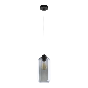 LAZIO 1P, pendant lamp, E27 max.15W, black