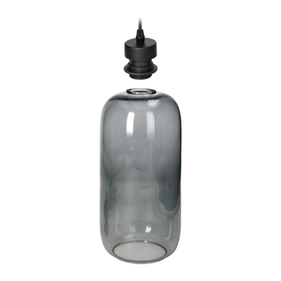 LAZIO 1P, pendant lamp, E27 max.15W, black