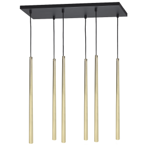 TABUNG 6P, lampa wisząca, G9  max.6W, złota