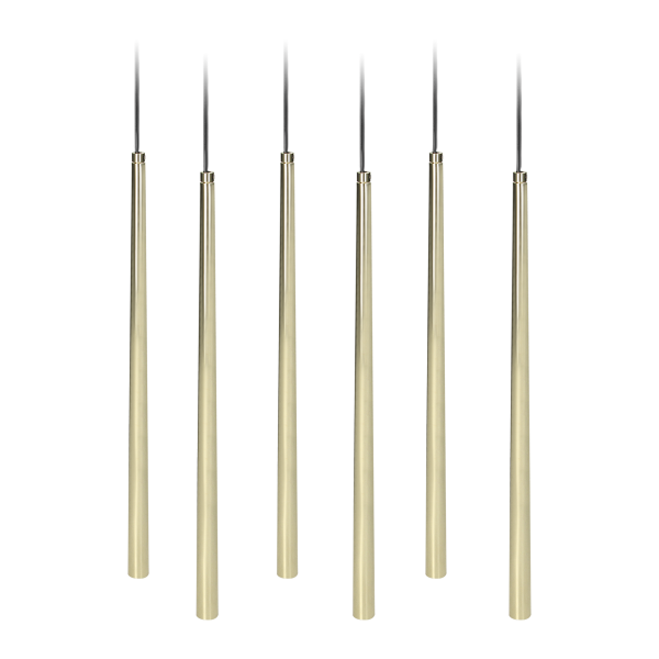 TABUNG 6P, pendant lamp, G9 max.6W, gold