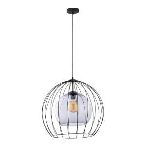 DUNIA 500 1P, lampa wisząca, E27  max.15W, czarna