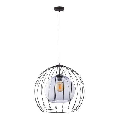 DUNIA 500 1P, lampa wisząca, E27  max.15W, czarna