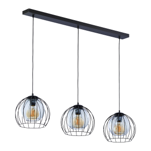 DUNIA 500 3P, pendant lamp, E27 max.15W, black