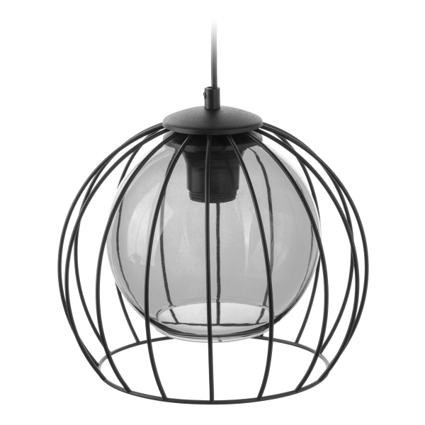 DUNIA 3P, lampa wisząca, E27  max.15W, czarna