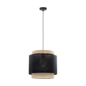 LANA 380 1P, lampa wisząca, E27  max.60W, czarna