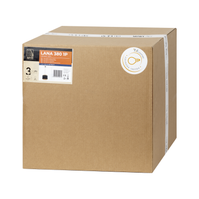 LANA 380 1P, lampa wisząca, E27  max.60W, czarna