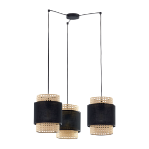 LANA 3P, lampa wisząca, E27  max.60W, czarna