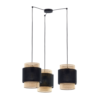 LANA 3P, pendant lamp, E27 max.60W, black