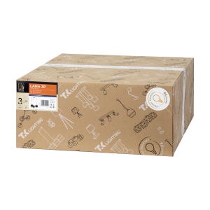 LANA 3P, lampa wisząca, E27  max.60W, czarna 2