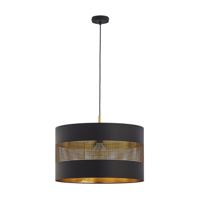 ALESSIO 1P, lampa wisząca, E27  max.60W, czarno-złota