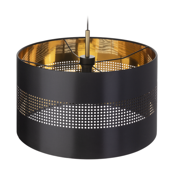 ALESSIO 1P, pendant lamp, E27 max.60W, black-gold