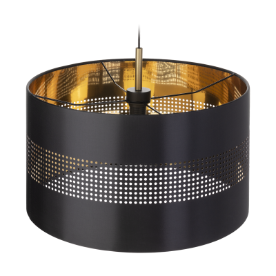 ALESSIO 1P, pendant lamp, E27 max.60W, black-gold