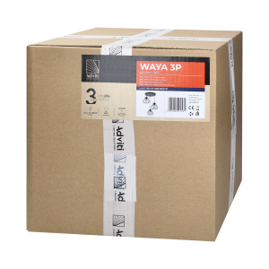 WAYA lampa wisząca, moc max. 3x60W, E27, czarna 2