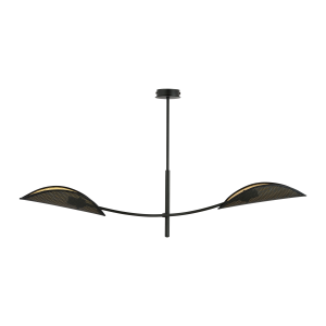 PETALO lampa wisząca, moc max.2x40W, E14, czarno-złota