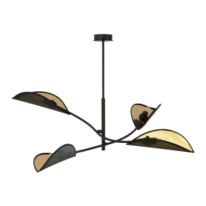PETALO lampa wisząca, moc max.4x40W, E14, czarno-złota