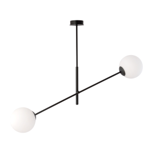 LAINA pendant lamp, max power 2x40W, E14, black and white