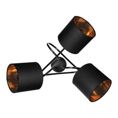 VIGO lampa wisząca moc max. 3x60W, E27, czarna