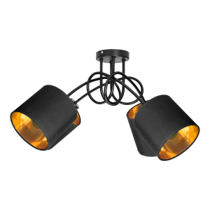 VIGO lampa wisząca, moc max. 4x60W, E27, czarna