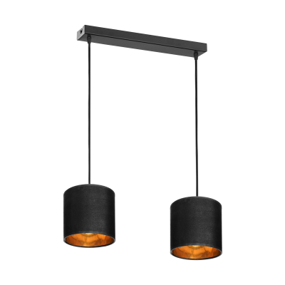 NEVA lampa wisząca, moc max. 2x60W, E27, czarna