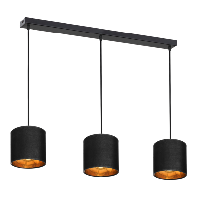 NEVA pendant lamp, max. power 3x60W, E27, black, strip