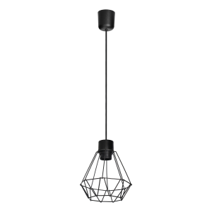 CUBO pendant lamp, max. power 60W, E27, black