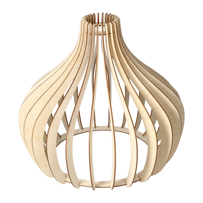 YASIN 400 lampa wisząca, moc max. 1x60W, E27, czarna, drewno