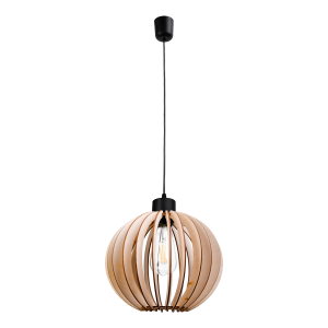 PALLA 270 pendant lamp, max. power 60W, E27, black, round...