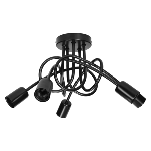 MALAGA pendant lamp, max. power 5x60W, E27, black