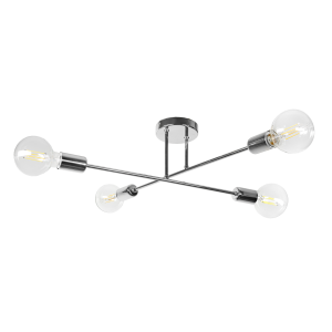 SOLO 4P E27, lampa wisząca, max. 4x60W, chrom
