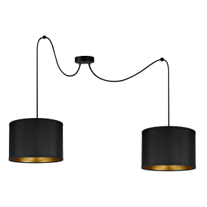 KYLO 2P E27, lampa wisząca, max. 2x60W, czarna