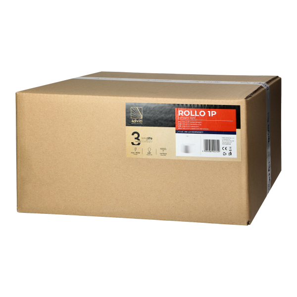 ROLLO lampa wisząca, moc max. 1x60W, E27, biała