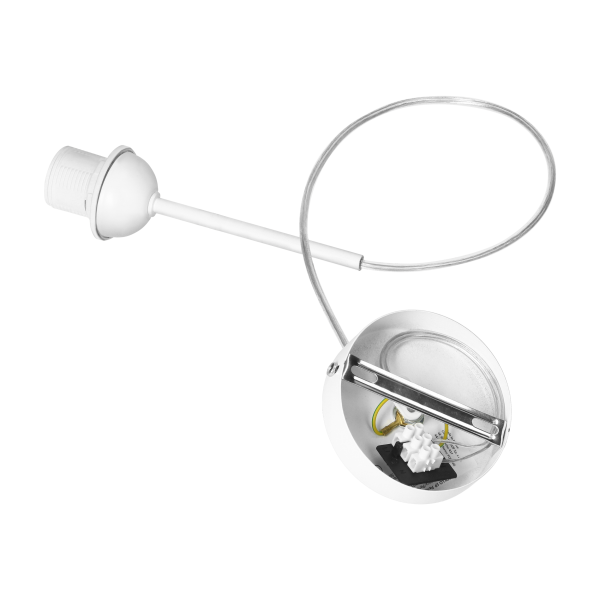 ROLLO pendant lamp, max. power 1x60W, E27, white