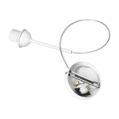 ROLLO pendant lamp, max. power 1x60W, E27, white