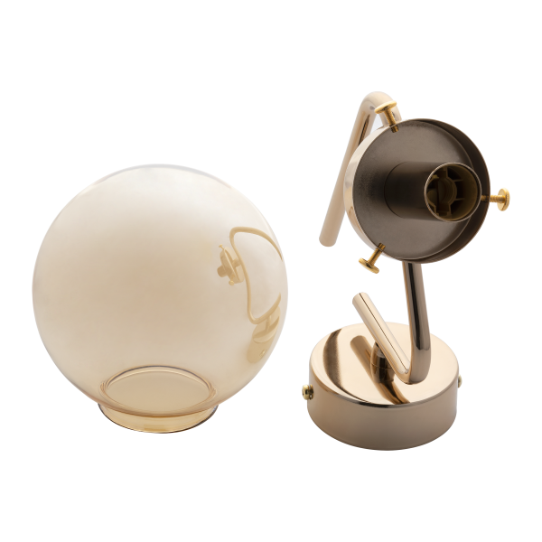 BULAT 1P, wall lamp, E14 max. 40W, gold