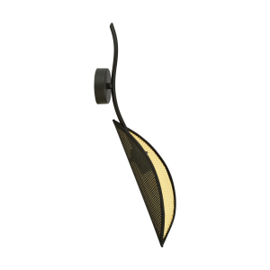 PETALO wall lamp, max power 40W, E14, black and gold