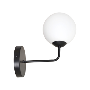 MONZA wall lamp, max. power 40W, E14, black and white