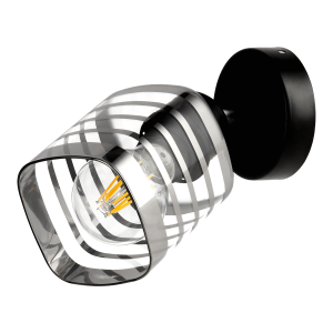 SIENA wall lamp E27, max. power 1x60W, black