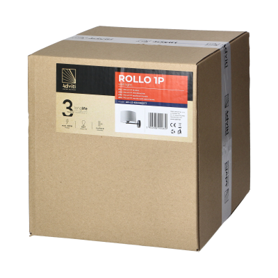 ROLLO wall lamp, max. power 1x60W, gray