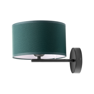 ROLLO wall lamp, max. power 1x60W, bottle green colour