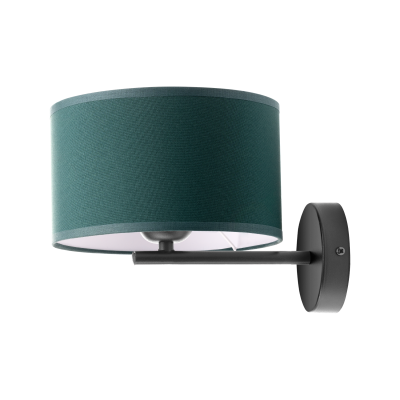 ROLLO wall lamp, max. power 1x60W, bottle green colour