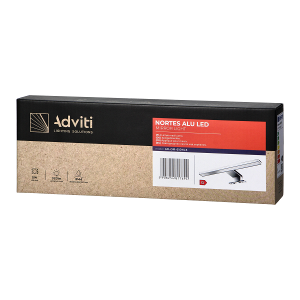NORTES LED 5W, lampa nad lustro, 320lm, 4000K,...