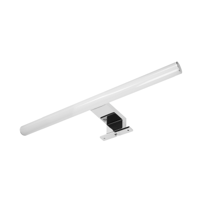 PEEGEL LED 9W, lampa nad lustro, 810lm, 4000K, dł. 60 cm, tworzywo sztuczne+akryl, srebrna