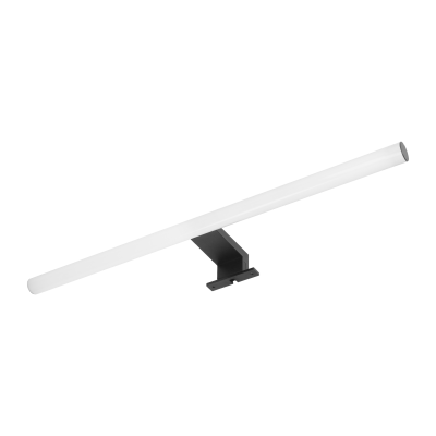 PEEGEL LED mirror lamp, 9W, 4000K, 60 cm long, plastic + acrylic, black