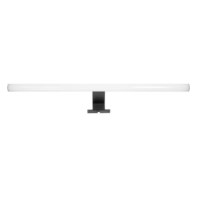 PEEGEL LED mirror lamp, 9W, 4000K, 60 cm long, plastic + acrylic, black