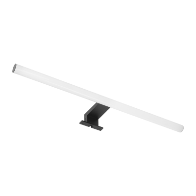 PEEGEL LED 9W, lampa nad lustro, 810lm, 4000K, dł. 60 cm, tworzywo sztuczne+akryl, czarna