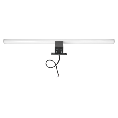 PEEGEL LED 9W, lampa nad lustro, 810lm, 4000K, dł. 60 cm, tworzywo sztuczne+akryl, czarna