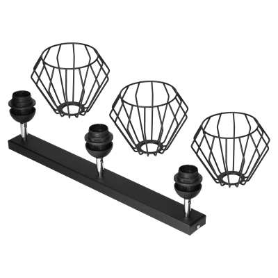 WAYA wall and ceiling luminaire, max. power 1x60W, E27, black