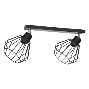 PINO wall and ceiling lamp, max. power 2x60W, E27, black,...